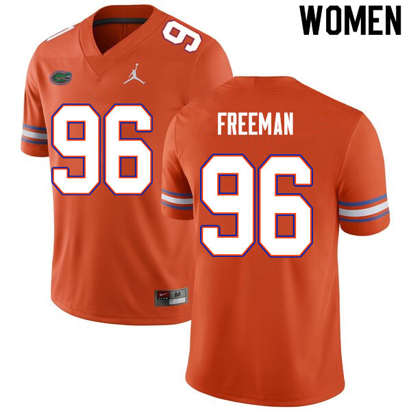 Women #96 Travis Freeman Florida Gators College Football Jerseys Sale-Orange